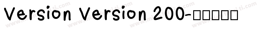Version Version 200字体转换